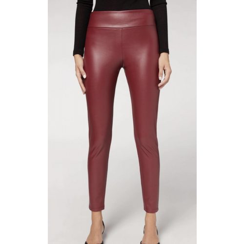 Calzedonia Bordó thermal leggings szemből